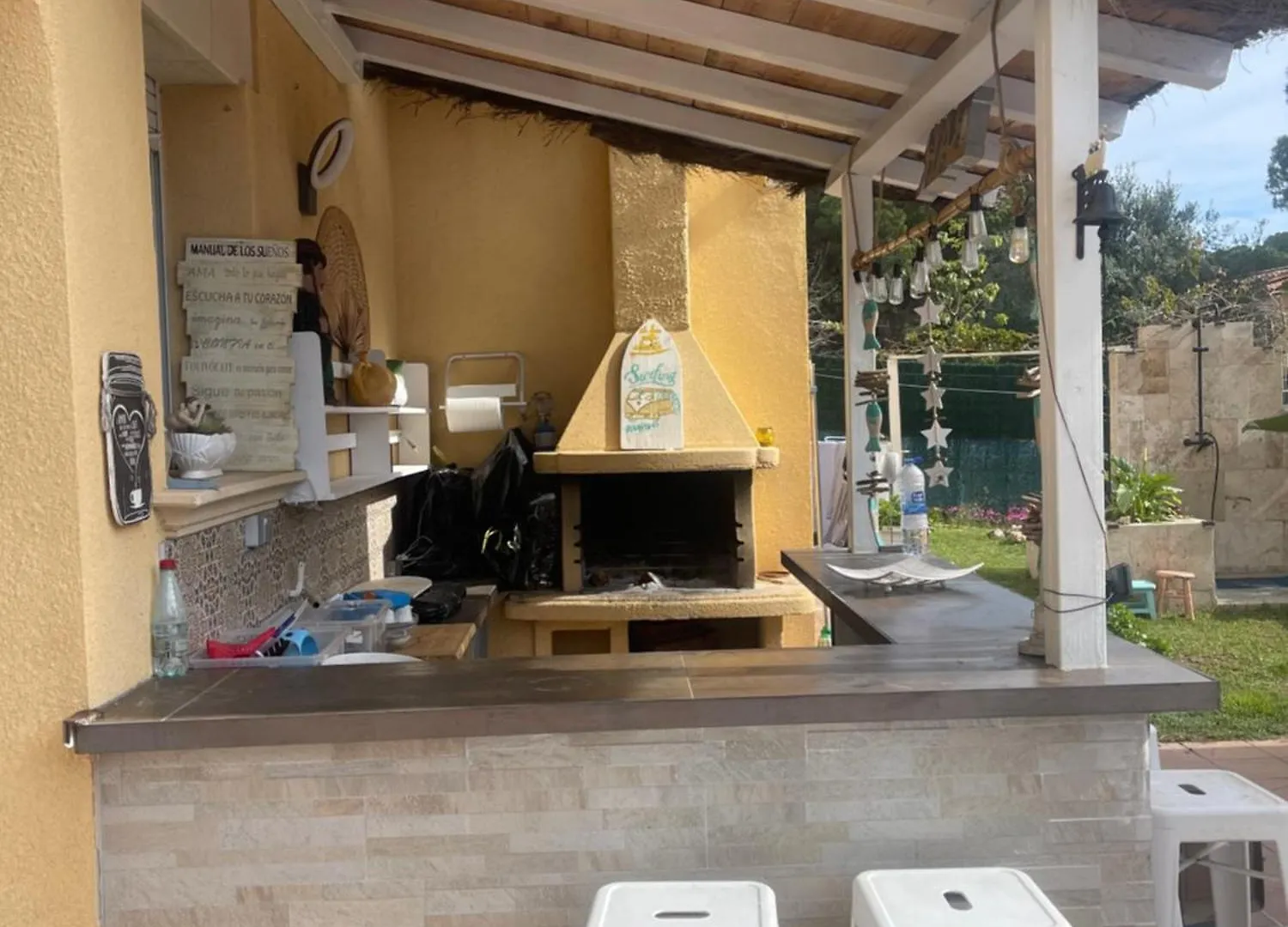 Studio Petit Fleurs Con Piscina Y Patio Calonge