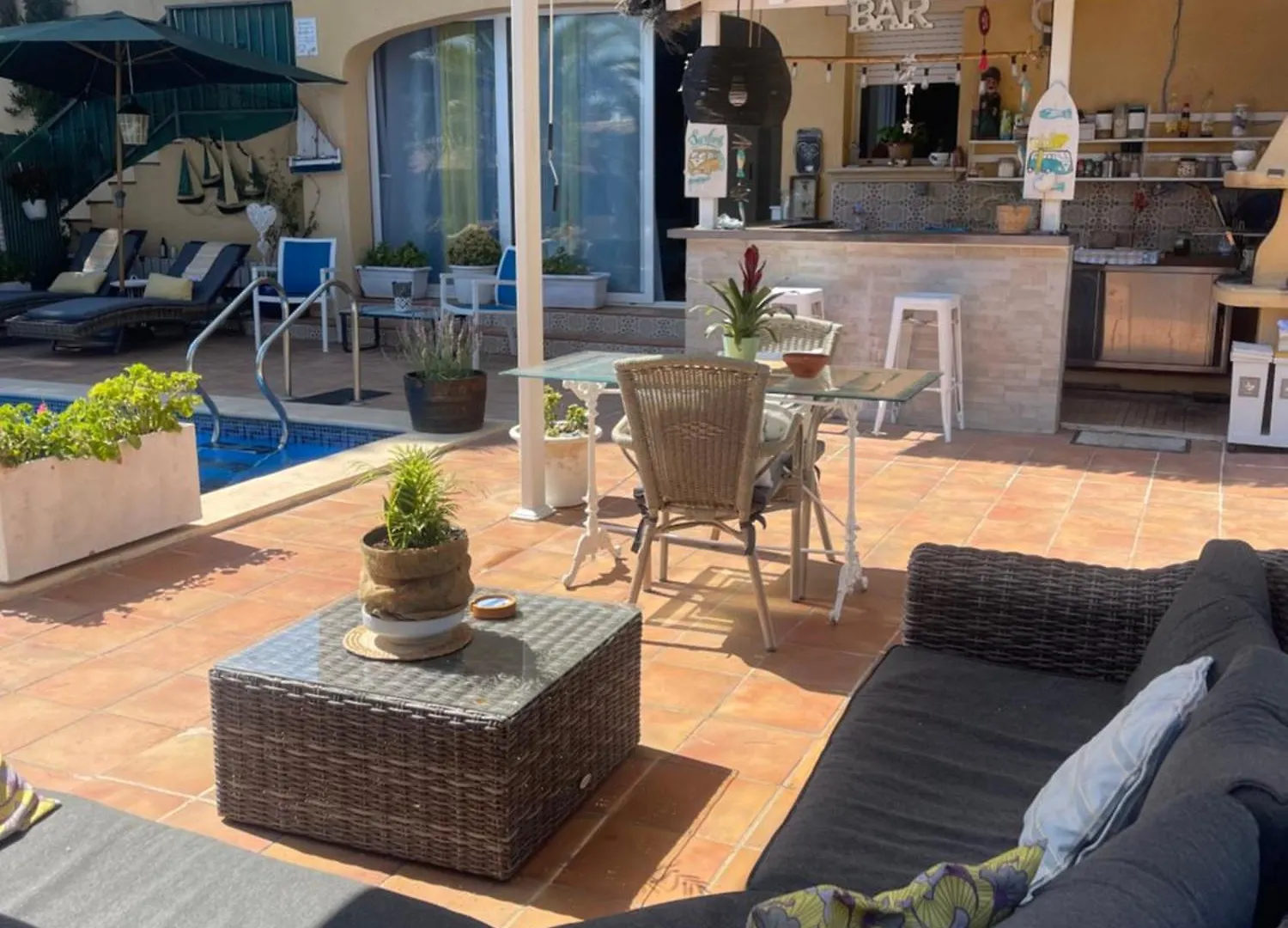 Studio Petit Fleurs Con Piscina Y Patio Calonge  0*, Calonge (Catalonia) Spanje